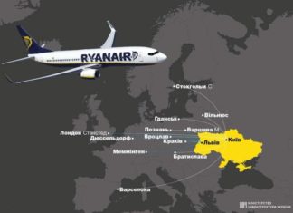 Rynair запускає рейси з України до Польщi: квитки від 10 євро